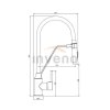 INVENA BATERIA ZLEWOZMYWAKOWA TERRA , KOLOR CZARNY BZ-54-L04-D
